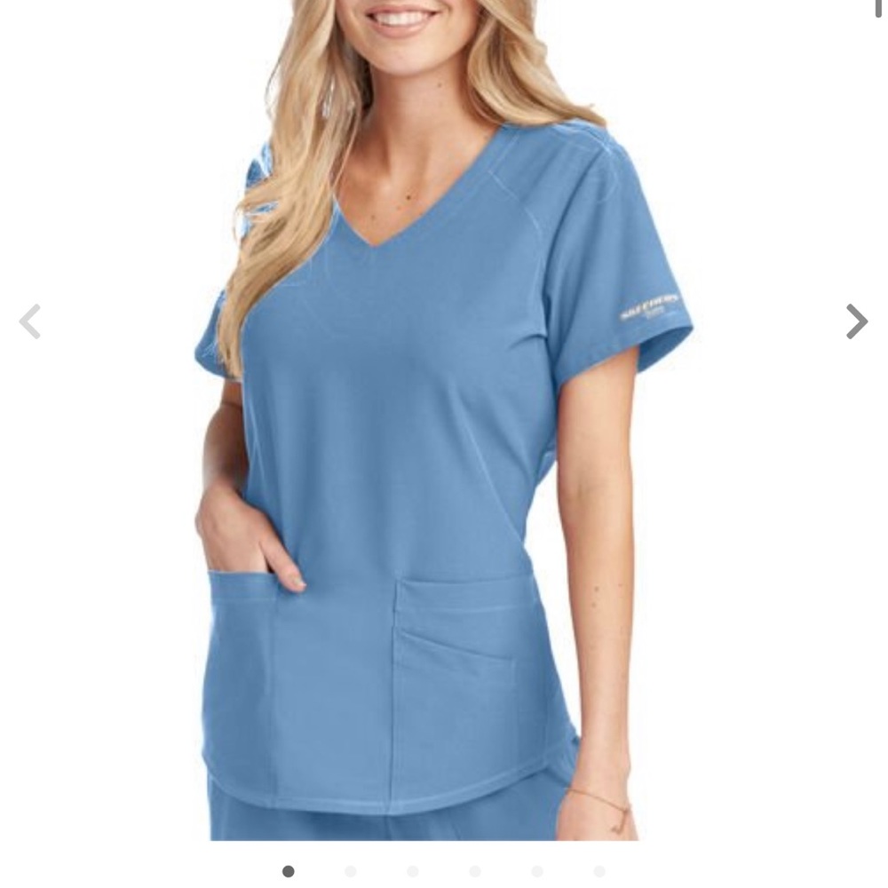 Skechers Women's Vitality V-Neck Solid Scrub Top